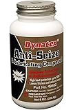 Dynatex 49582 Industrial Copper Anti-Seize and Lubricating Compound Paste, 8 oz Brush Top Bottle, Dark Copper