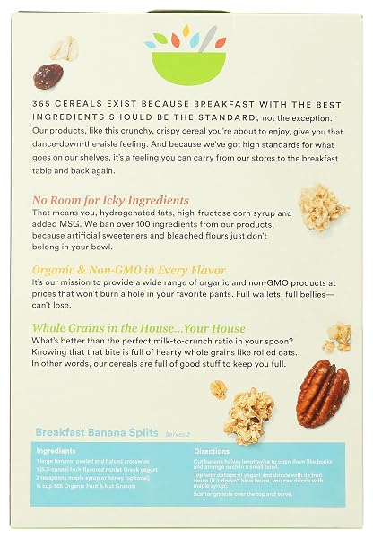 365 BY WHOLE FOODS MARKET, ORGANIC GRANOLA FRUIT AND NUT, 17 OUNCE