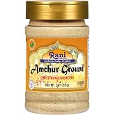 Rani Amchur (Mango) Ground Powder Spice 3oz (85g) PET Jar ~ All Natural, Indian Origin | No Color | Gluten Friendly | Vegan |