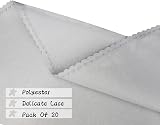 BIT.FLY Set of 20 Polyester Napkins 48x48cm Lace Silver Grey view 5