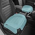 Motor Trend Seat Covers for Cars Trucks SUV, Faux Leather 2-Pack Mint Padded Car Seat Covers with Storage Pockets, Premium Interior Car Seat Cover