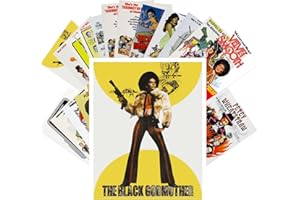 PIXILUV Vintage PostCards 24 pcs Blaxploitation Ladies Vintage Trash Movie Posters Ads
