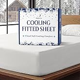 SLEEPHORIA Cooling Fitted Sheet King Size - 1 PC BreezeWeave Cooling Sheets for Hot Sleepers &amp; Cool Rest w/ 16 in Deep Pocket - Corner Straps, Cloud Soft, Ultra Durable - 73 x 77 in (White)