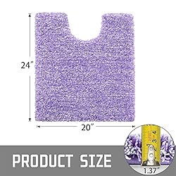 Yimobra Toilet Rugs U Shaped Washable 24x20, Ultra