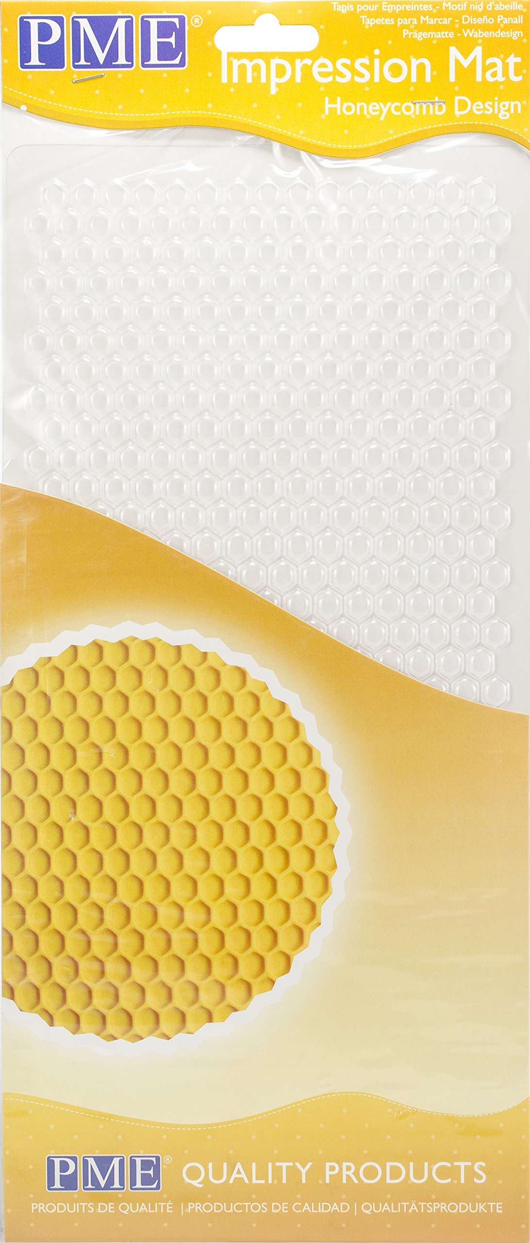 PME Honeycomb Design Impression Mat,Transparent,15x0.1x30.5 cm