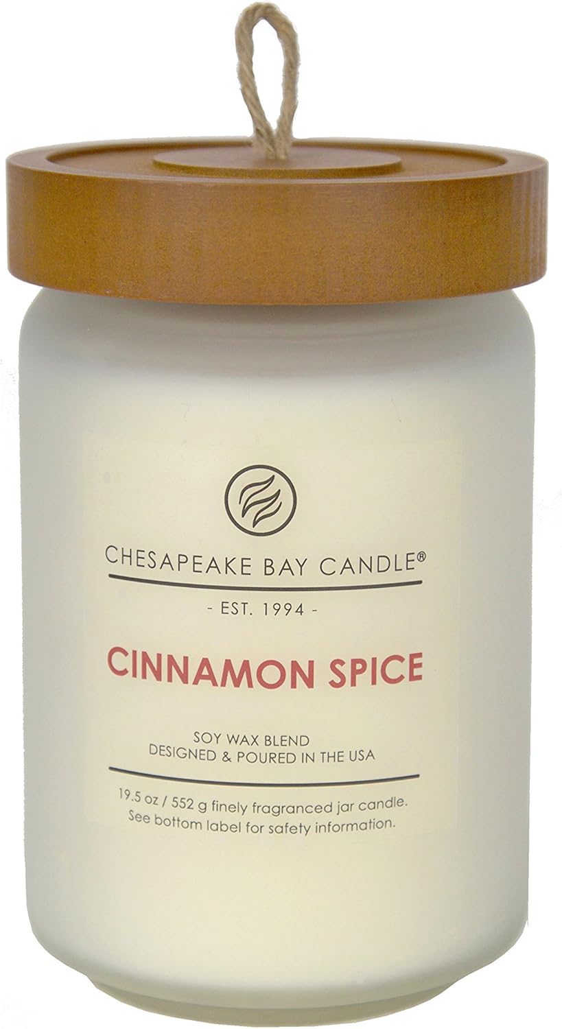 Chesapeake Bay Candle Scented Candle, Cinnamon Spice, Large Jar: Home & Kitchen