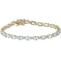 Pulsera Tenis Con Diamantes Dazzlingrock – Plata De Ley 0.50 Quilates, 23 Cm, Regalo Mujer