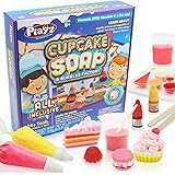 Playz Yummy Cupcake Soap & Bubbles DIY Science Kit - Fun STEM Gift for Age 8, 9, 10, 11, 12 Year Old Girls and Boys - Educati