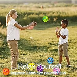 PAKSPAK 6 Pack Moon Space Ball, Bouncy Balls for