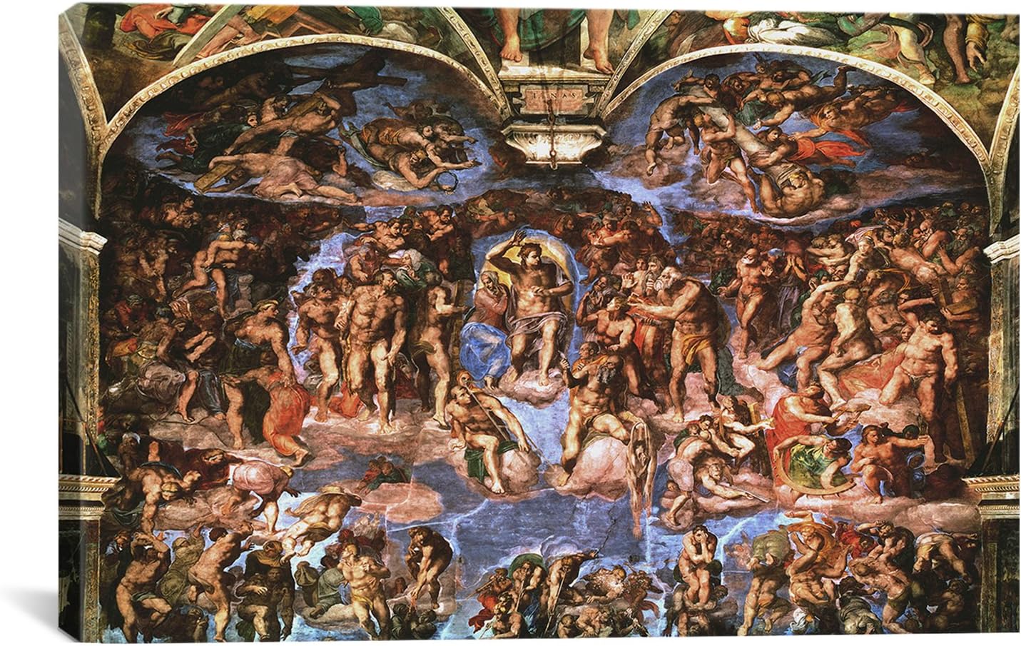 Падение люцифера картина микеланджело