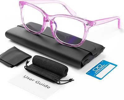 COOLOO Blue Light Blocking Glasses Anti Glare TR90 Frame Gaming Computer Glasses