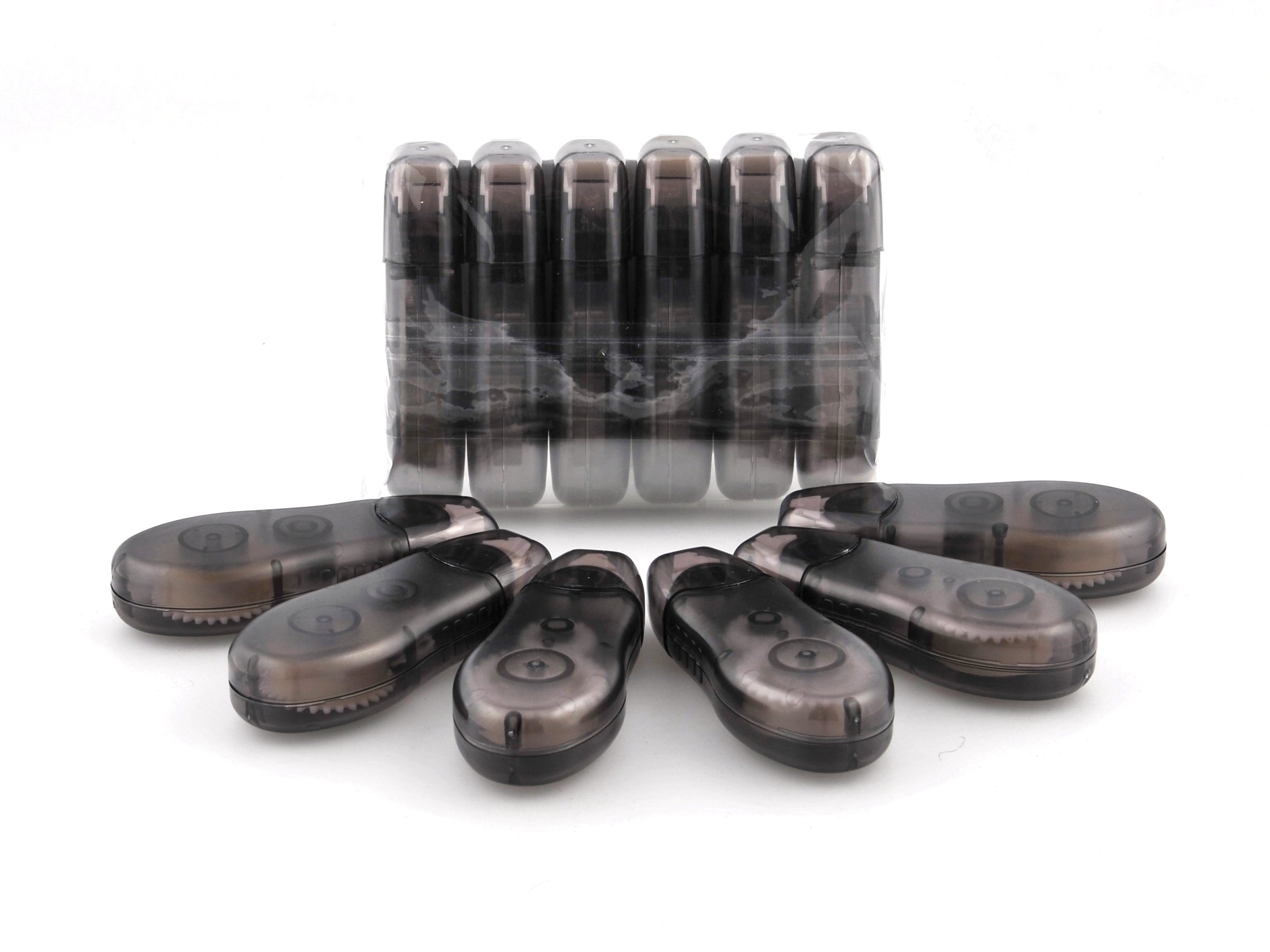 12 x CRAFTPRICE Permanent Double Sided Adhesive Tape Roller Pens - 120 metres