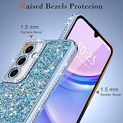 Lafunda for Samsung Galaxy A15 Case Glitter, Luxury
