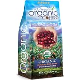 2LB Subtle Earth Organic Coffee - Medium-Dark Roast - Whole Bean Coffee - 100% Arabica Beans - Low Acidity and Non-GMO - 2lb bag