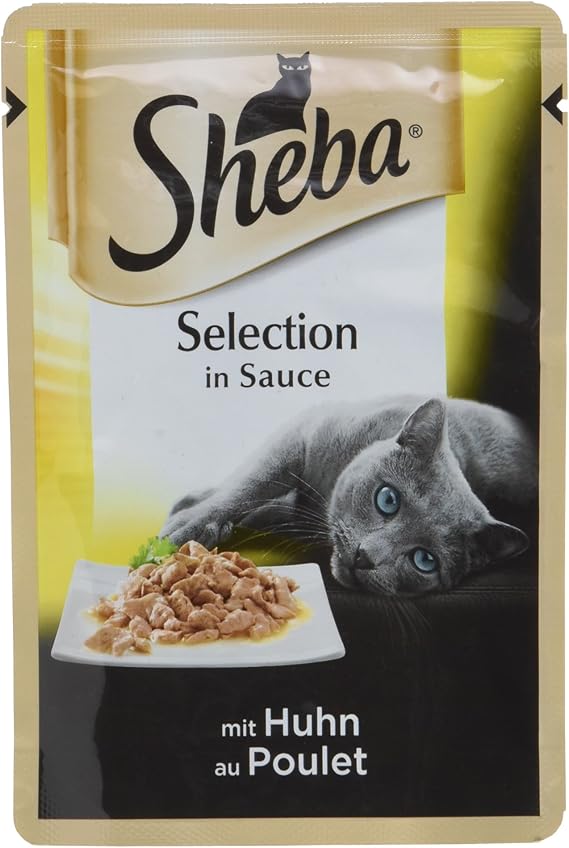 Sheba Selection in Sauce Katzenfutter mit Huhn, 85g Amazon.de Haustier