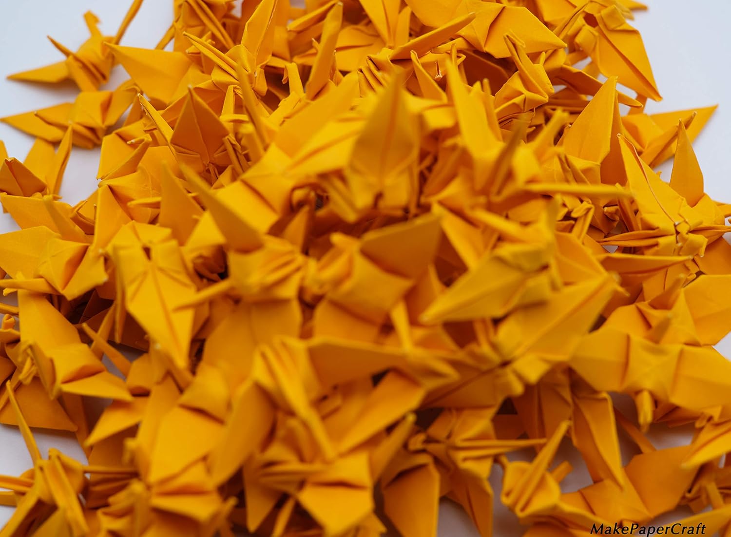 1000 Origami Paper Cranes Yellow Origami Crane Made of