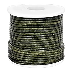 GENIQUE Real/Genuine Round Leather String Cord for