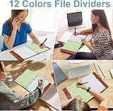 Thboxes File Dividers A4 3 Pack 12 Part Multi Hole Punched Colourful view 7