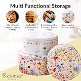 Cooksmart England Set of 3 Cake Storage Tins Round or Square view 2