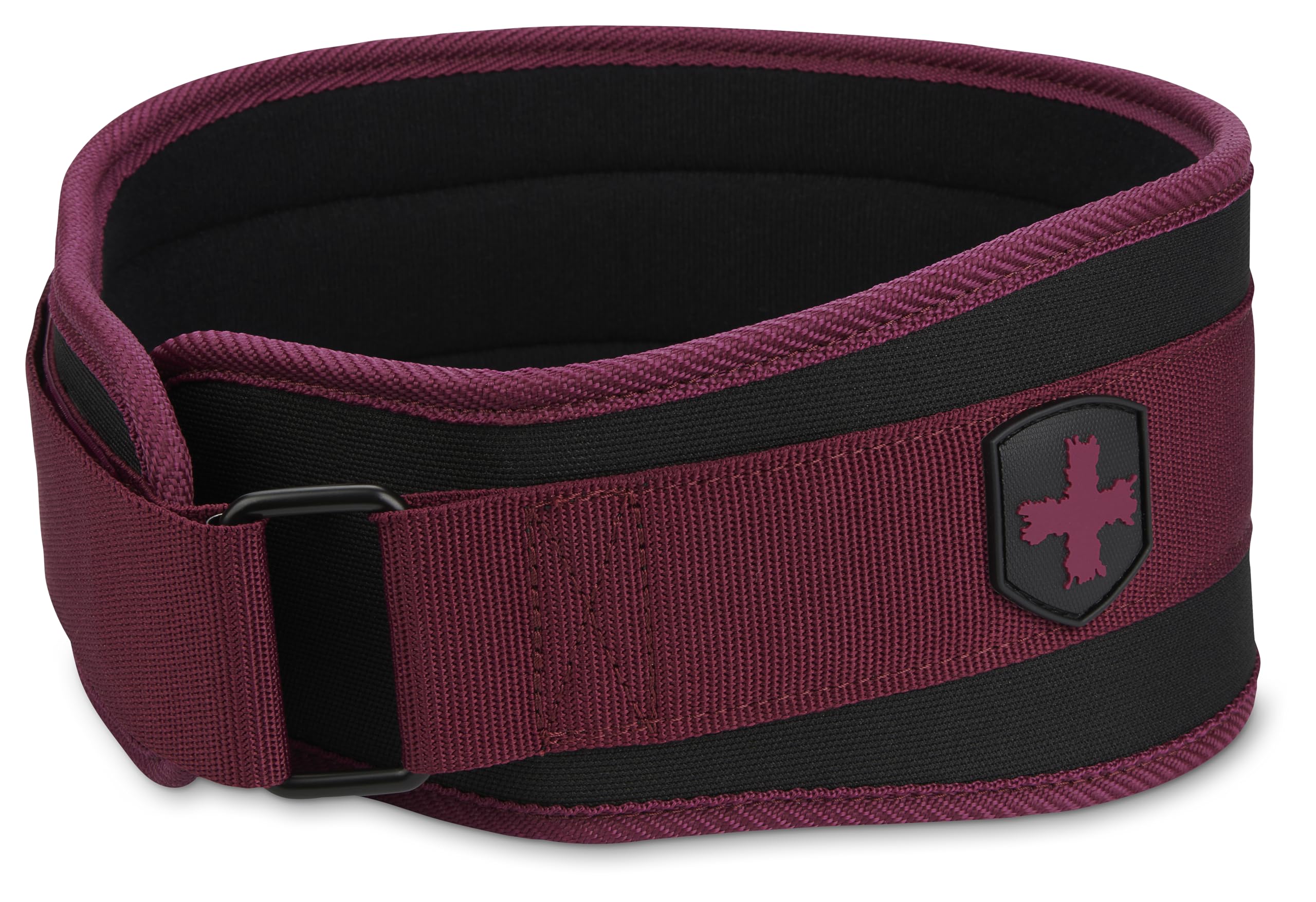 Harbinger 4.5" Foam Core Weightlifting Belt-Supports Lower Back During Lifting,Foam Core Allows For Full Range Of Motion,Built To Fit Both Men and Women for Moderate Lifts,Small,Merlot