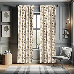 Lunarable Cookie Curtains, Repetitive Pattern with
