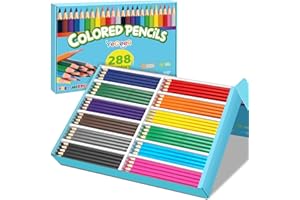 YEGEER 288 Count Colored Pencils Bulk, 12 Assorted Colors, Pre-sharpened Coloring Pencils Set for Kids and Adult, Teachers Essential Classroom Prizes, Back to School Supplies (One box)