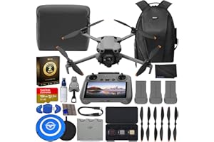 DJI Mini 5 Pro Drone Fly More Combo Plus with RC 2 Controller (With Screen) Folding Drone with 4K Video, Under 249g, 52 Mins Flight Time, 3 Batteries Bundle with 128GB Memory Card, CPS 2 Year Warranty + Pilot Kit