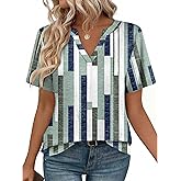 Zeagoo Womens Tops Short Sleeve V Neck Tee Shirts Cute Dressy Casual Clothing Business Work Blouse