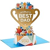 Hallmark Paper Wonder Pop Up Father's Day Card (World's Best Dad Trophy) or Birthday Card for Dad