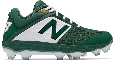 green and white baseball cleats