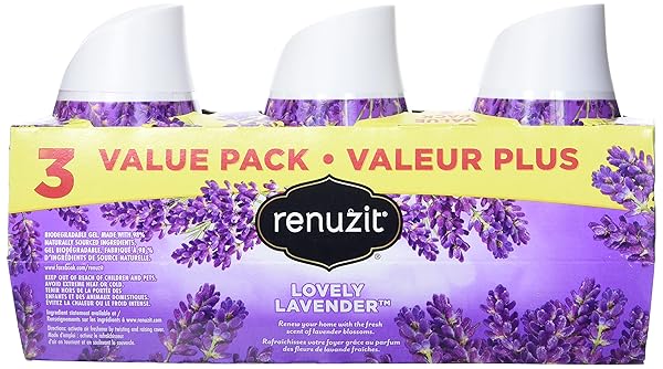 RENUZIT LAVENDER GEL AIR FRESHENER – 7OZ/3CT