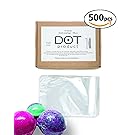 Polyolefin Heat Shrink Wrap Bags | nontoxic/odorless | 500pcs set | Perfect bath bomb shrink wrap or soap packaging| wrapping, bottle sealer, arts and crafts, homemaking or other small items (4''x6'')