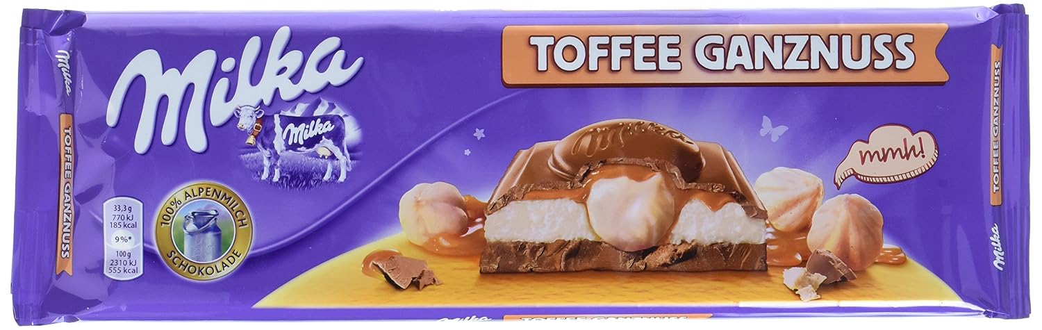 Milka Toffee Ganznuss 4 X 300 G Grosstafel Amazon De Lebensmittel