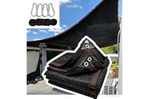 10 x19 Ft Shade Cloth - for Plants Greenhouse, 70% Sunblock Shade Sails -for Outdoor Garden Pergola Patio Lawn Sun Shade Clot