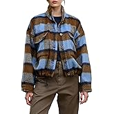 VELVET BY GRAHAM & SPENCER Women's Aubrey Brushed Plaid Jacket, Medium