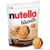 Nutella Biscuits Cookies, Sweet Snack Pack with Hazelnut Spread, 9.7 oz | Sweet snack, lunch snack, cookie snack packs, Nutella Biscuits Cookies with hazelnut spread for snacking anytime