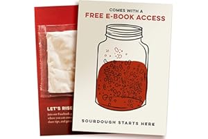 Sunrise Flour Mill Heritage Organic Sourdough Starter 0.32 oz, Organic Sour Dough Bread Starter, Great for Gluten Sensitive People, Beginner Friendly, Includes a Free Guide and Recipes.