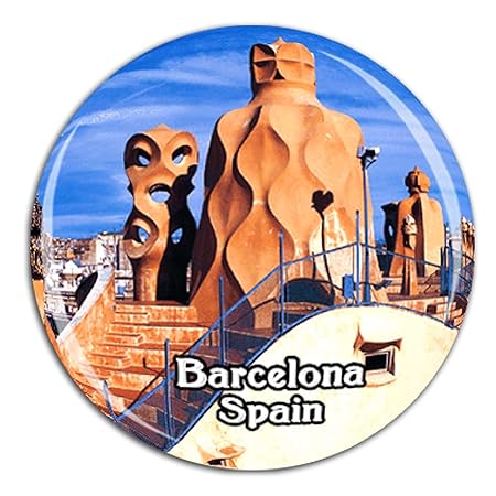 Weekino Mila House Barcelona España Imán de Nevera Nevera de ...