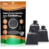 hygger Aquarium Activated Carbon, Premium Natural Coconut Shell Activated Charcoal for Freshwater and Saltwater, Fish Tank Filter Media, Water Purification Carbon (10.5 oz with Fine Mesh Bag)