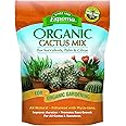 Espoma Organic Cactus Potting Soil Mix, Natural & Organic Soil for Cactus, Succulent, Palm, and Citrus Grown in containers Both Indoors and Outdoors, 4 qt, Pack of 1