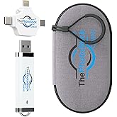 ThePhotoStick® Omni 32GB + Protective Case | Secure Photo & Video Backup and Transfer | Digital File Organization | USB & Multiport Connection for Phones, Tablets and Computers | Water Resistant Case