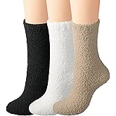 BomKinta Fuzzy Socks Women - Winter House Slipper Sock - Cozy Thick Warm Sleeping Gifts for Women Size 5-10