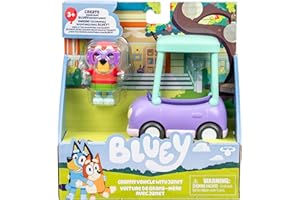 Hit The Road with Bluey and Her Friends in This Cute Little Bluey Vehicle! Ride Along in Grannies Car with Janet, This Vehicl