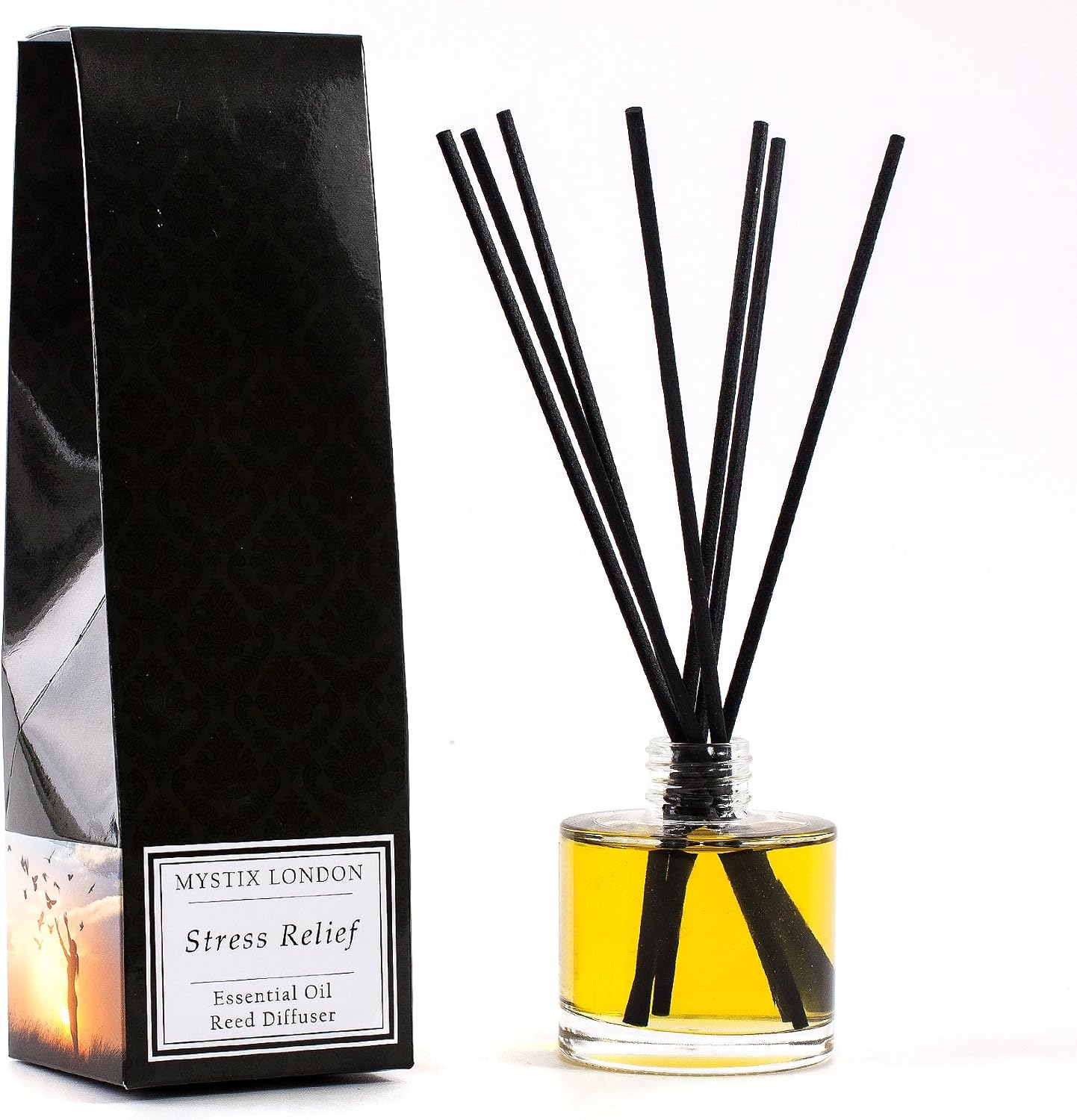 Mystix London Essential Oil Reed Diffuser, Clear, 200ml