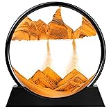 M MYECOGO 3D Moving Sand Art Picture Round Glass