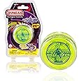 Duncan Toys Pulse LED Light-Up Yo-Yo, Intermediate Level Yo-Yo with Ball Bearing Axle and LED Lights, Clear/Green