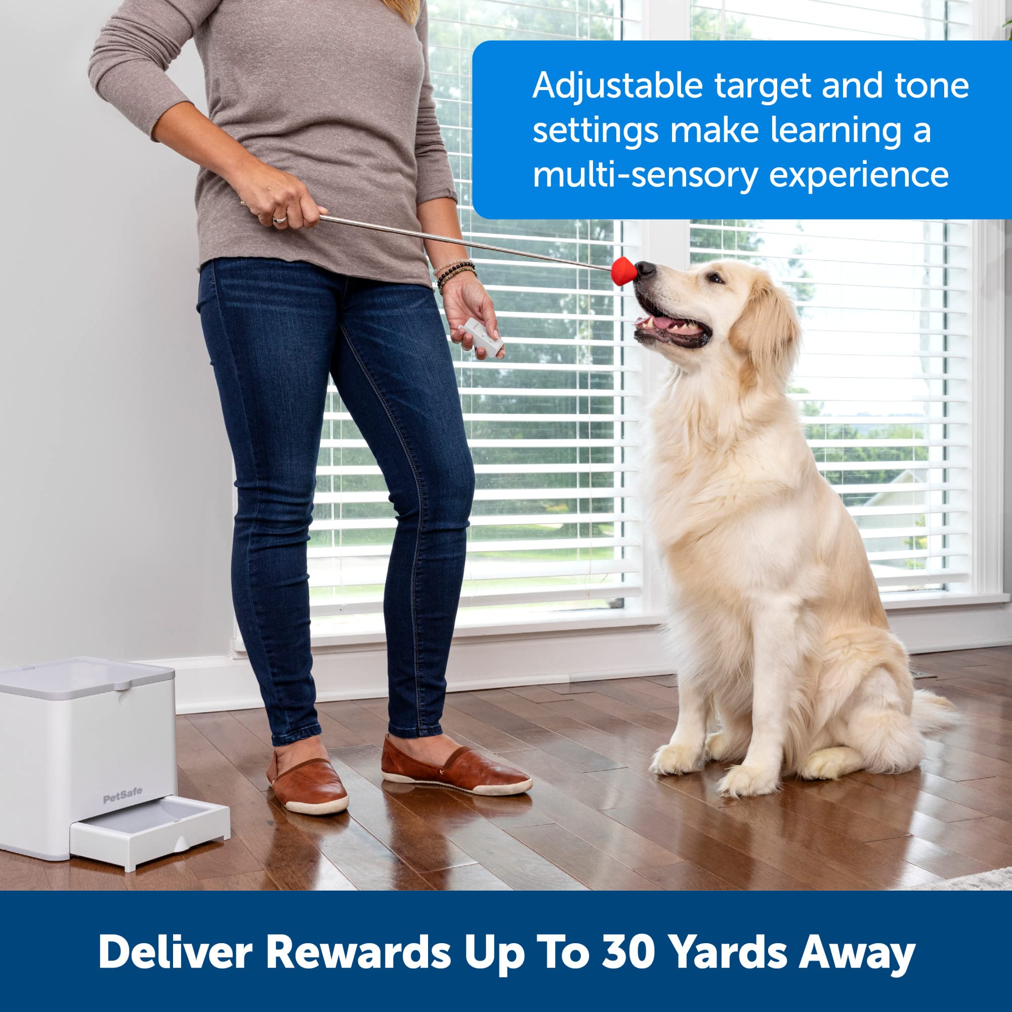 PetSafe Teach & Treat Remote Reward Trainer – Remote Treat Dispenser for Dogs – Portable Training Tool