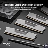 Corsair Vengeance 64GB DDR5 RAM 2x32GB 5200MHz CL40 iCUE XMP White view 2