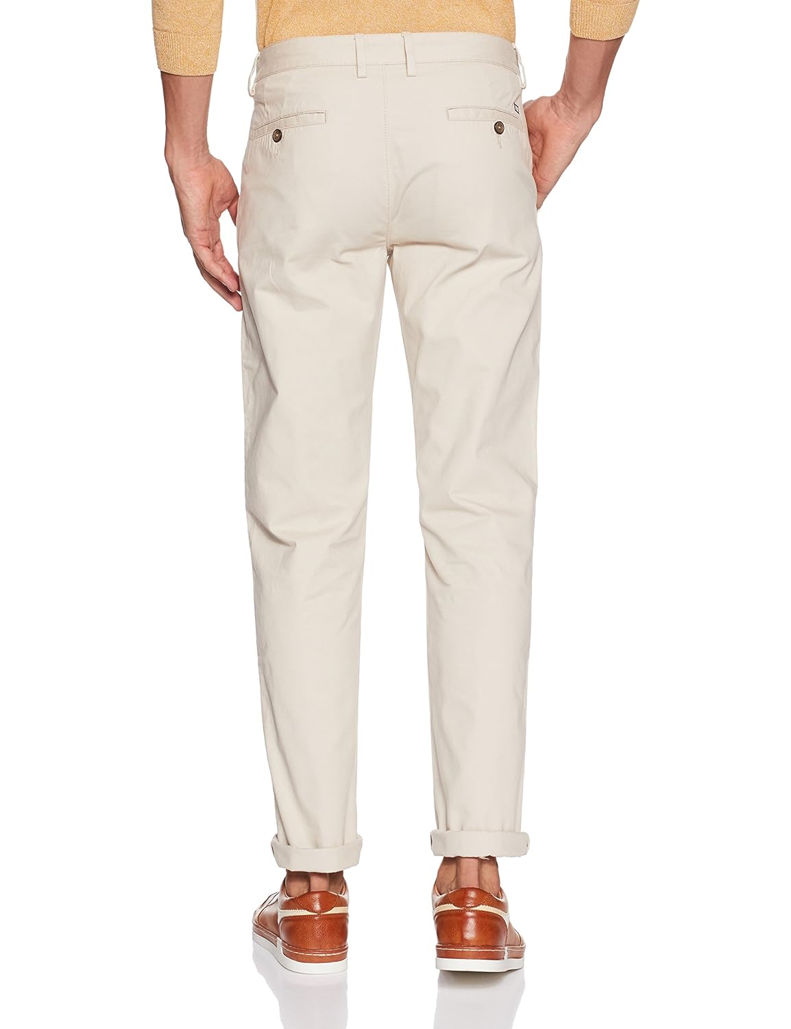 arrow sport men's straight fit casual trousers