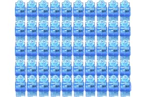 CALIFORNIA CADE ELECTRONIC Finger Lights-50Pcs Blue Finger Flashlights for Kids Party Favors Bulk, Light Up LED Finger Light for Back to School Classroom Prizes Parties Goodie Bag Trick or Treating